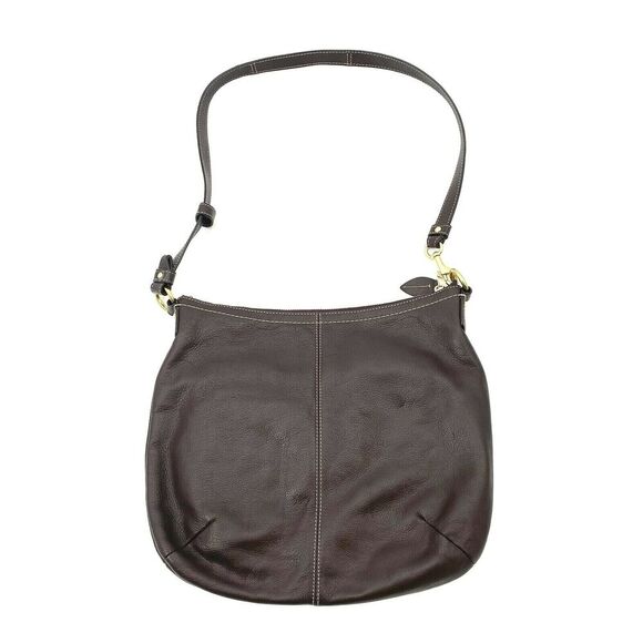 Coach Penelope Convertible Brown Leather Shoulder Bag Crossbody Handbag Purse - Picture 5 of 8